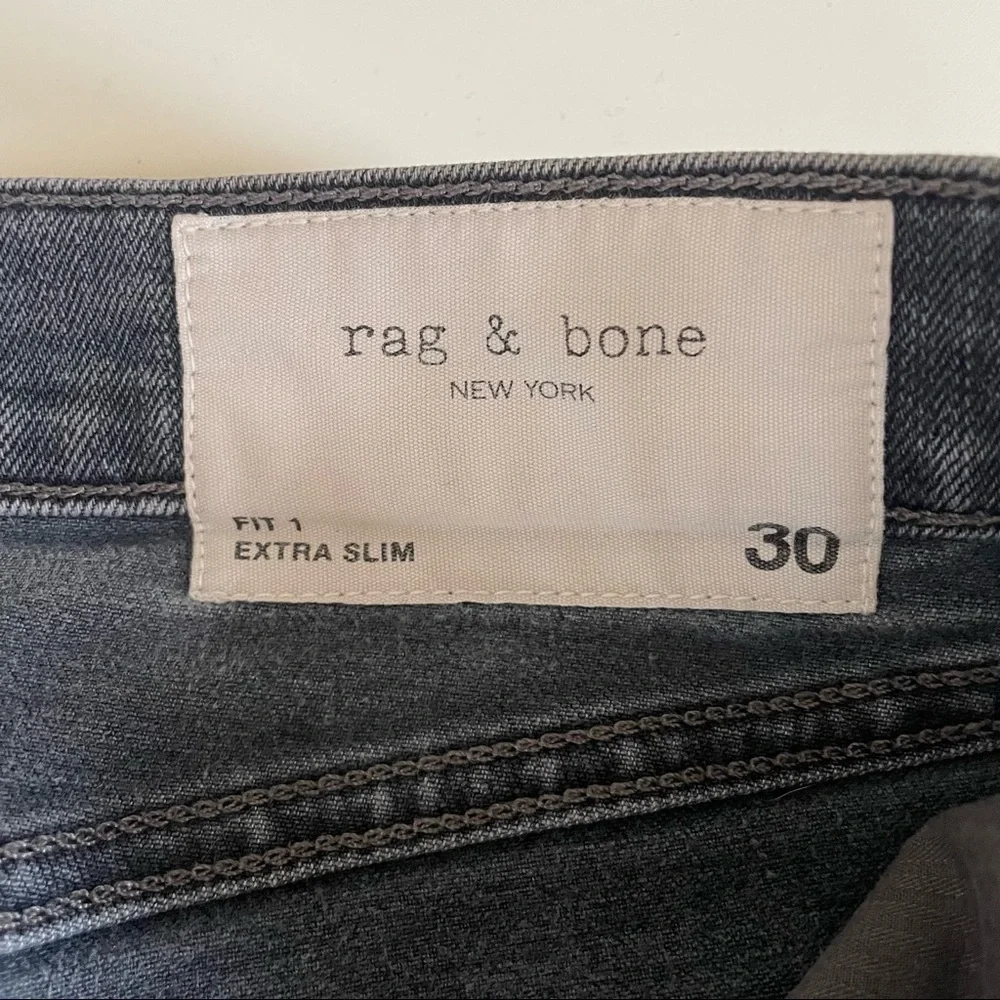 Rag & Bone Men’s Fit 1 Skinny Jean in Minna Gray 30x30